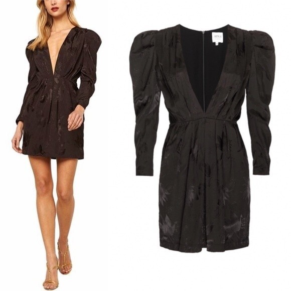 Misa Los Angeles Charlize Mini Dress Black Size 6 - Picture 5 of 16